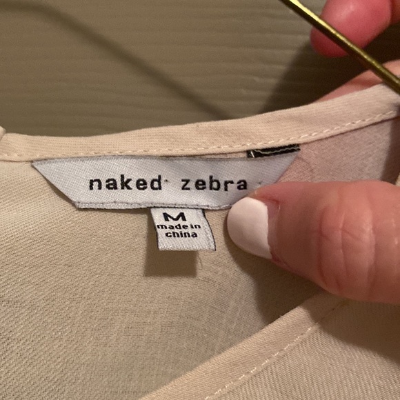 Naked zebra beige top - Picture 3 of 3